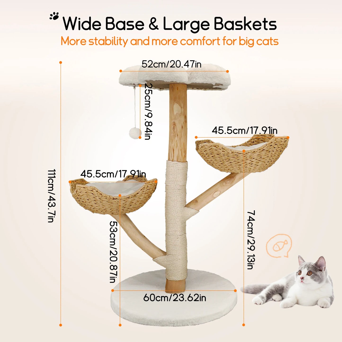 Bingopaw Cat Tree Tower Condo