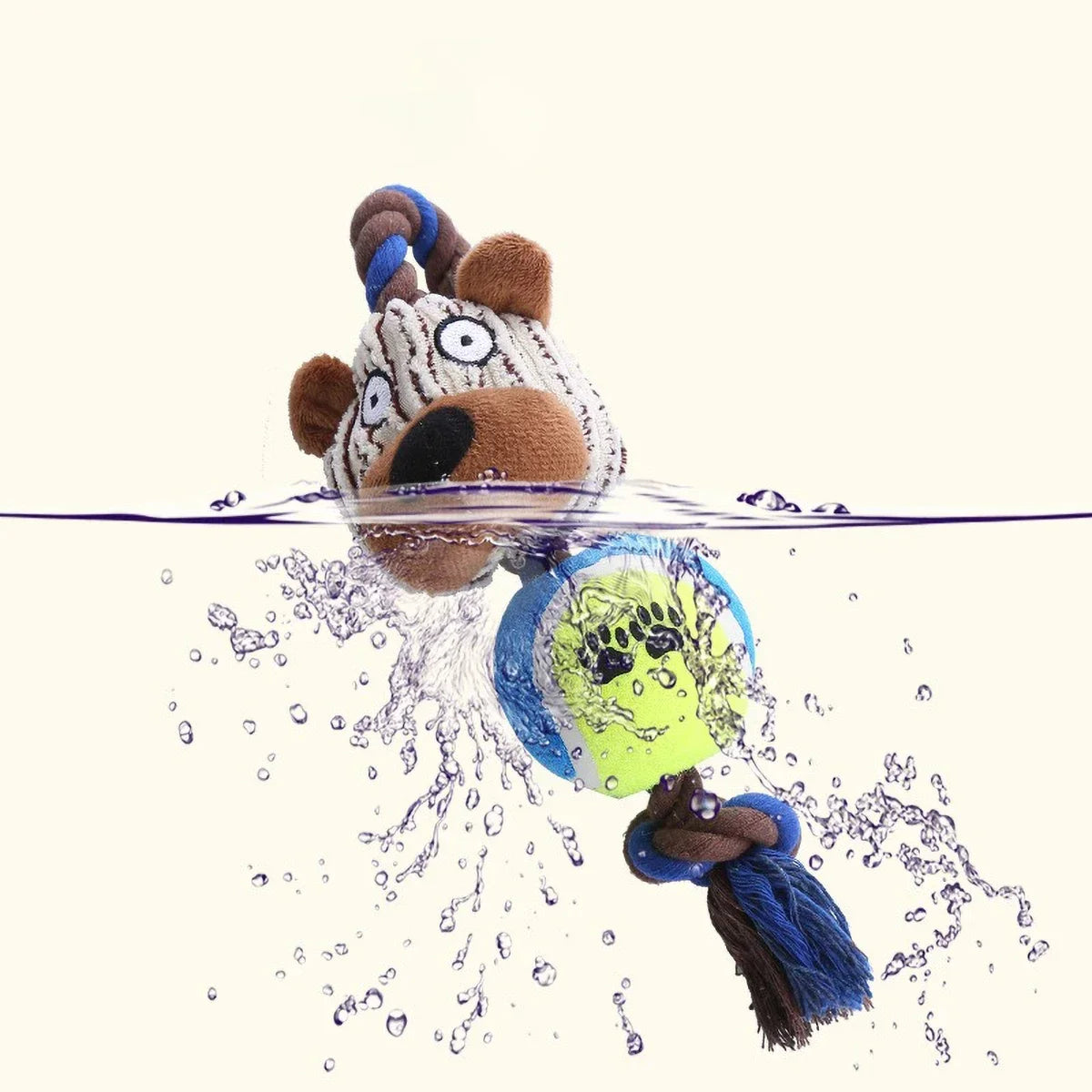 Sound making plush dog toy