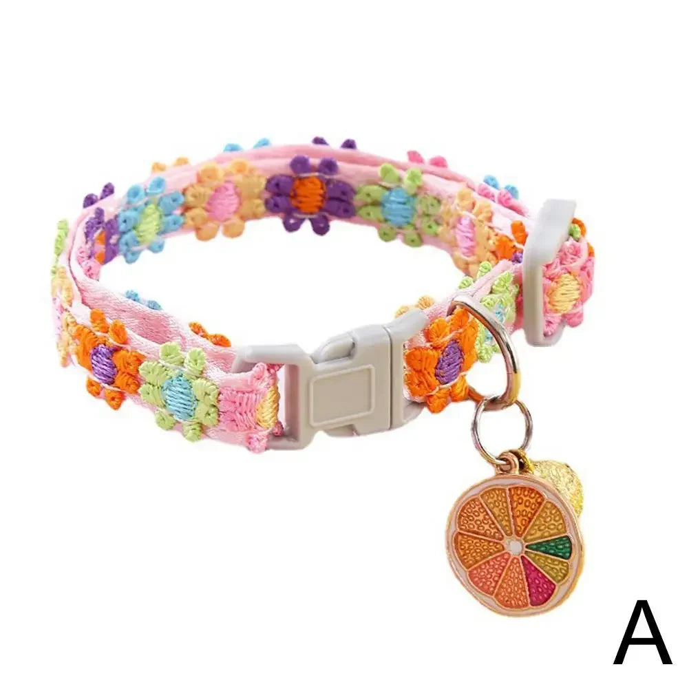 Colorful Lace Flower Cat and Puppy Collar