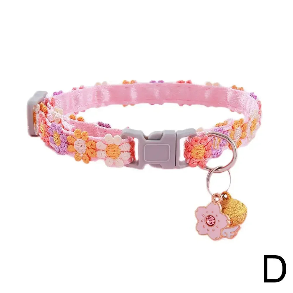 Colorful Lace Flower Cat and Puppy Collar