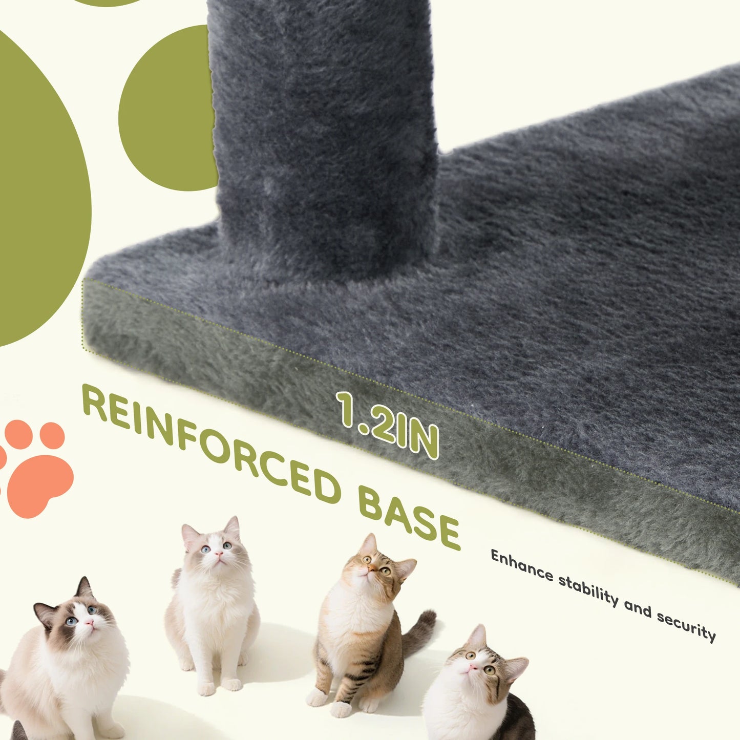 JHK Cat Tree Tower 66 Inch Climbing Tower