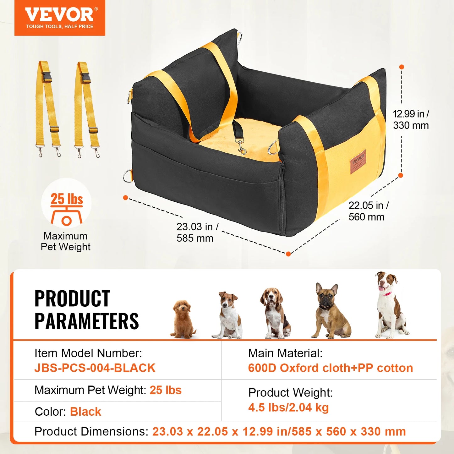 Waterproof Dog Booster Seat Pet Car Seat
