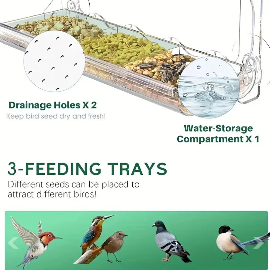 Large Window Bird Feeder