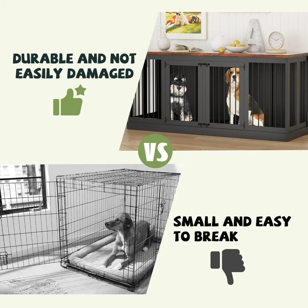 71" Dog  Kennel Furniture,