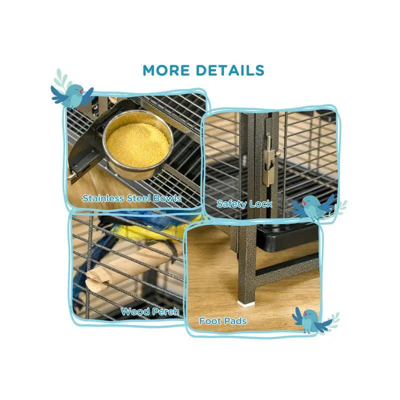 Bird Cage for Parrots & Small Birds