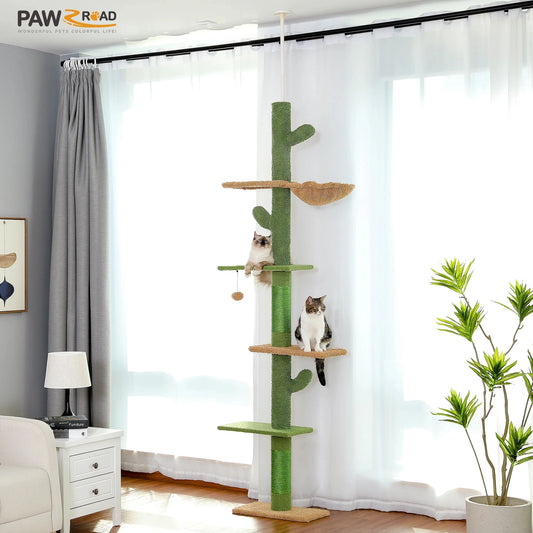 Cat Tree 5-Tier Floor to Ceiling Cat Tower