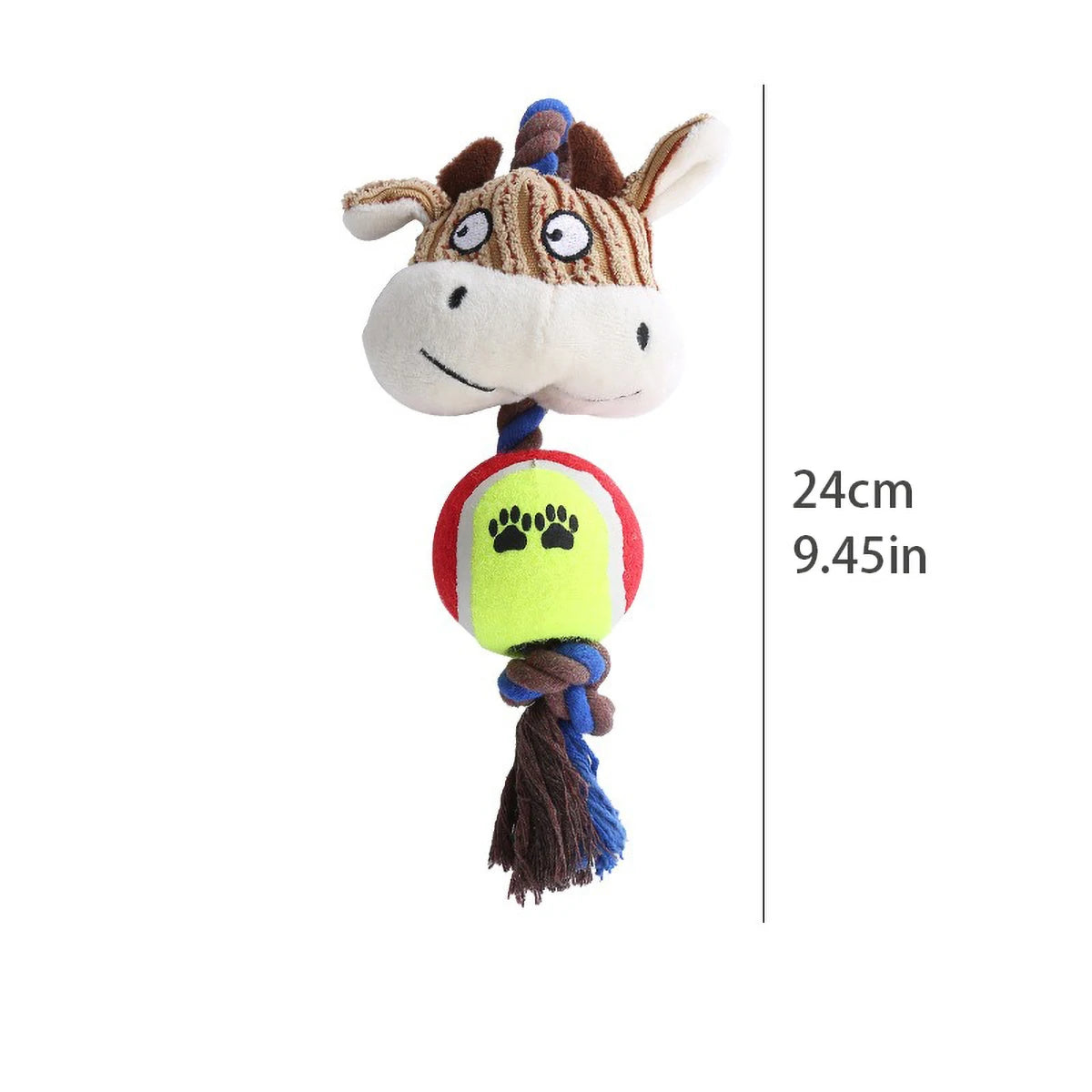 Sound making plush dog toy