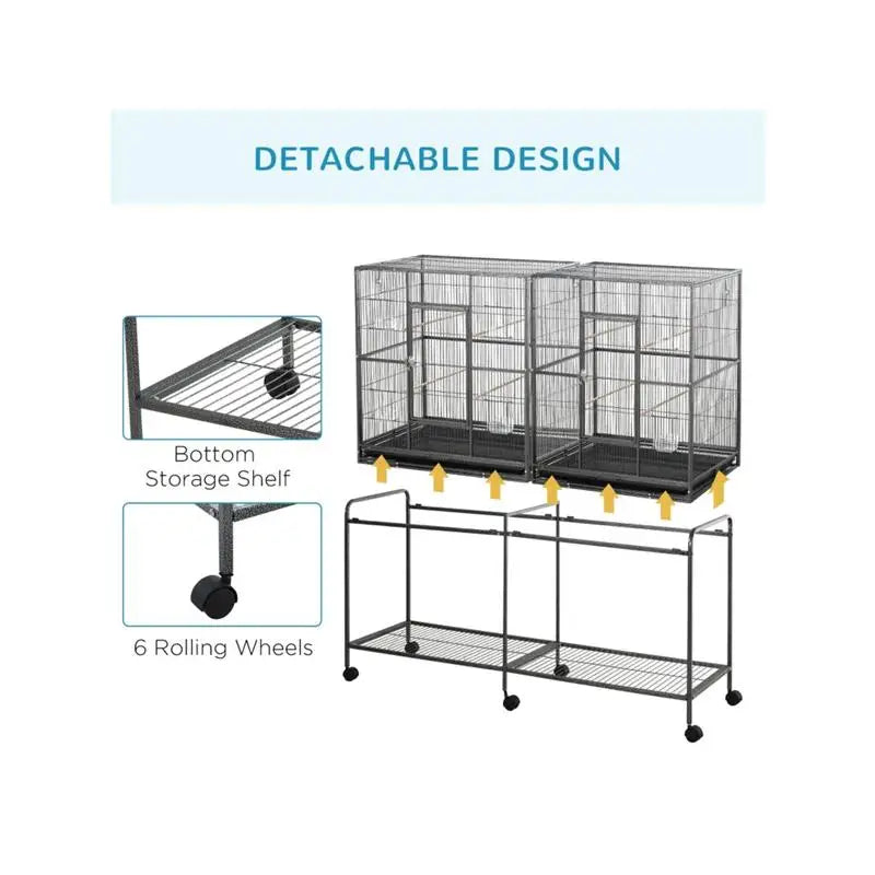 Bird Cage For Parrots, Finches, Canaries