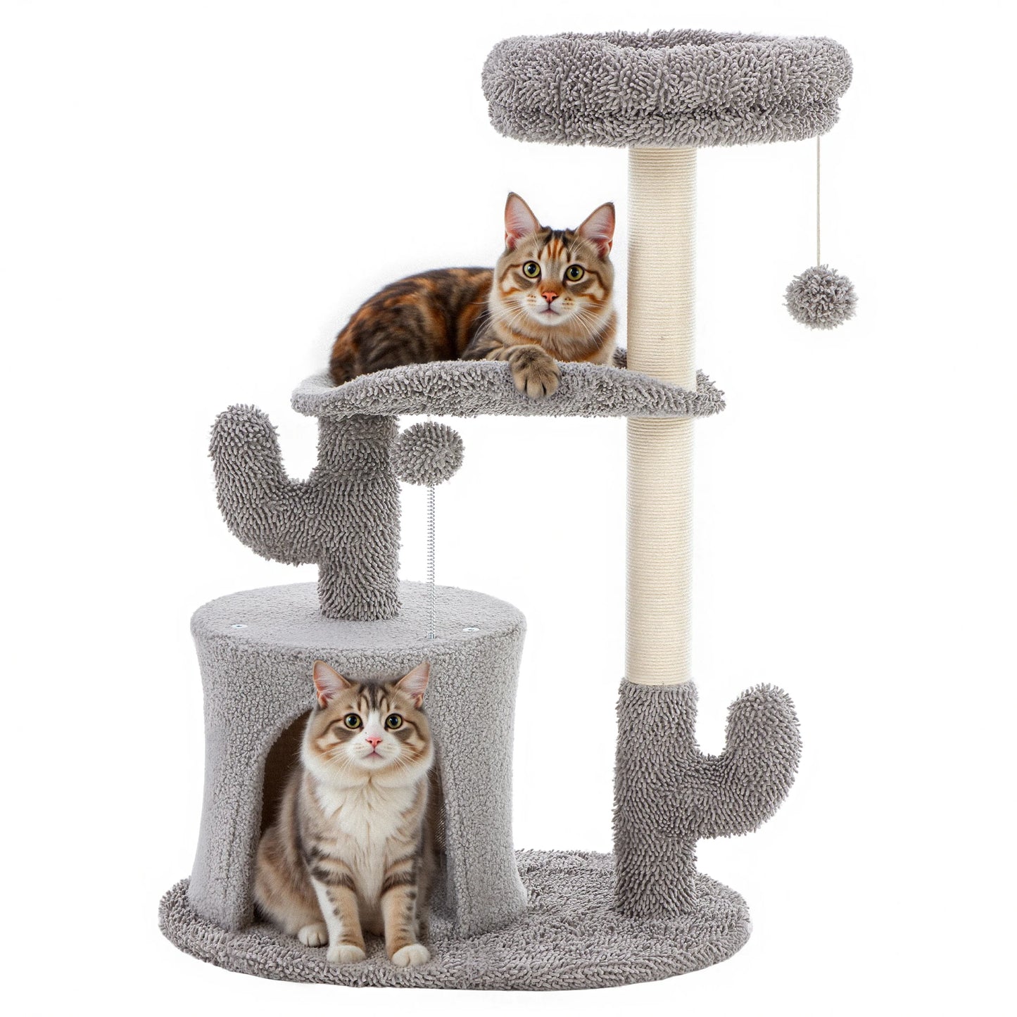 33IN Tall Multi-Level Cat Tree Tower