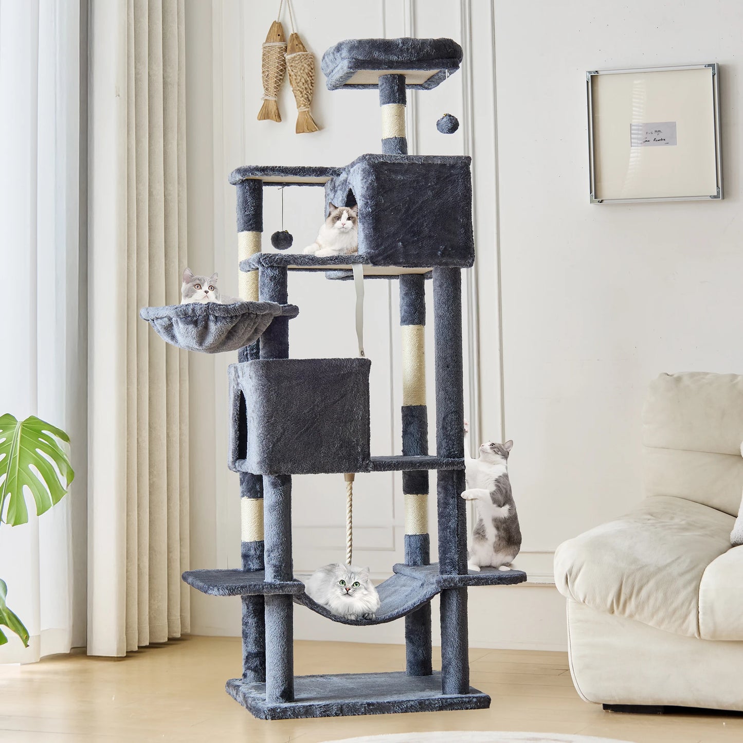 J66 inch Cat Tree Tower
