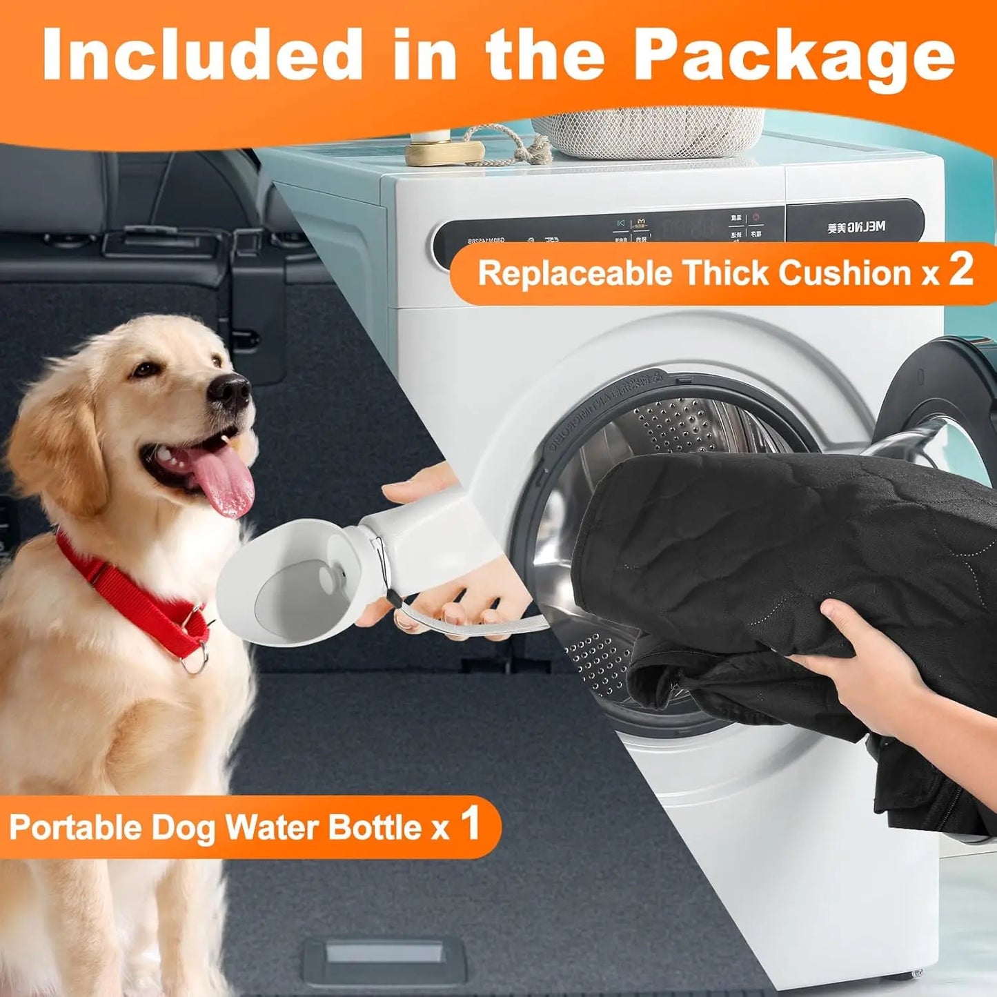 Waterproof Foldable Dog Car Seat