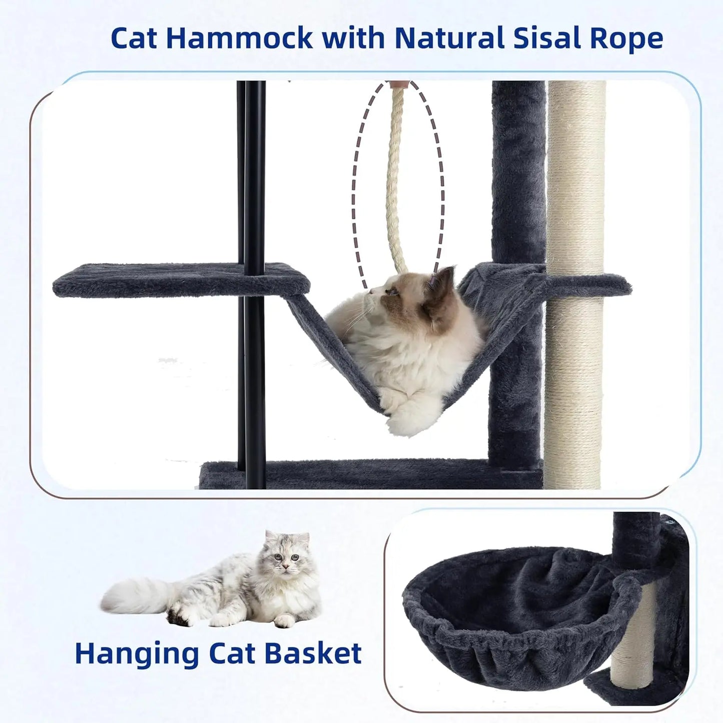 43.3 Inch Cat Tree Tower