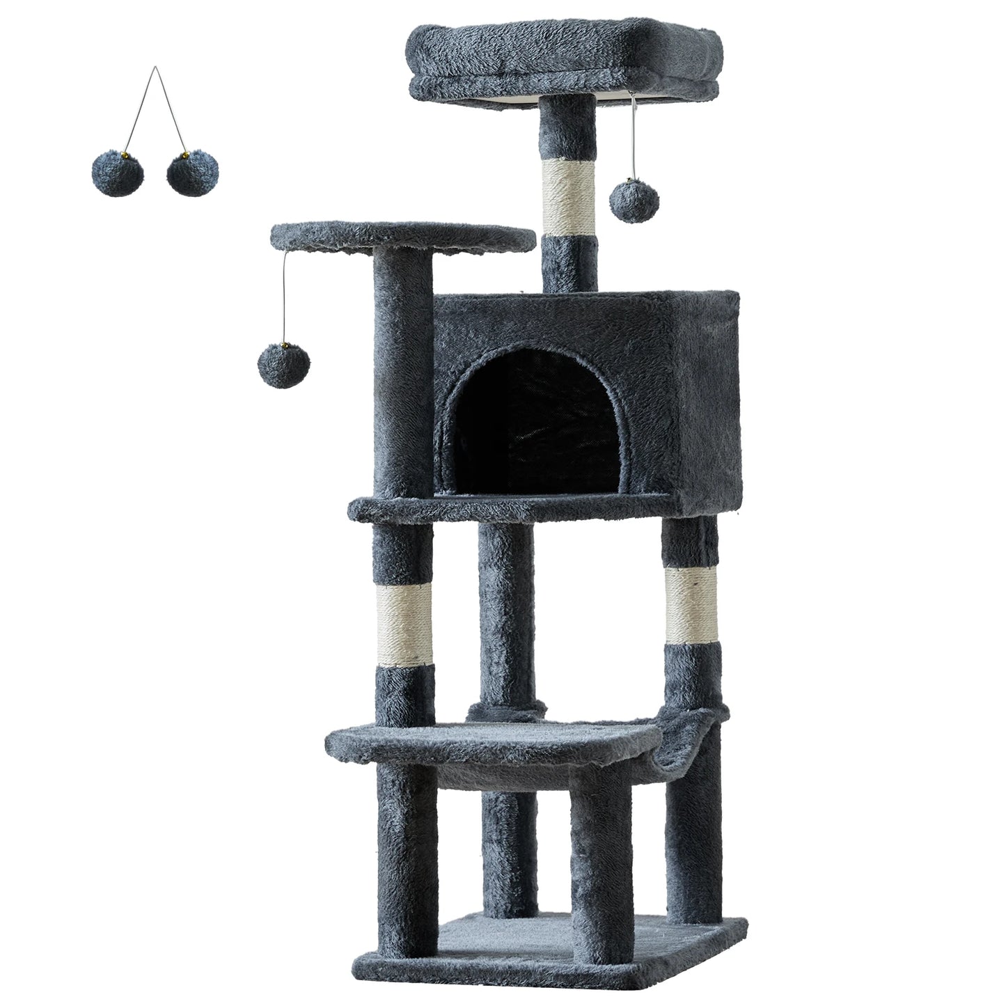 JHK 44In Cat Tree Tall Multi-Cat Climbing Tower