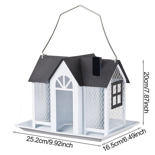 Large Birdhouse With Seed Tray