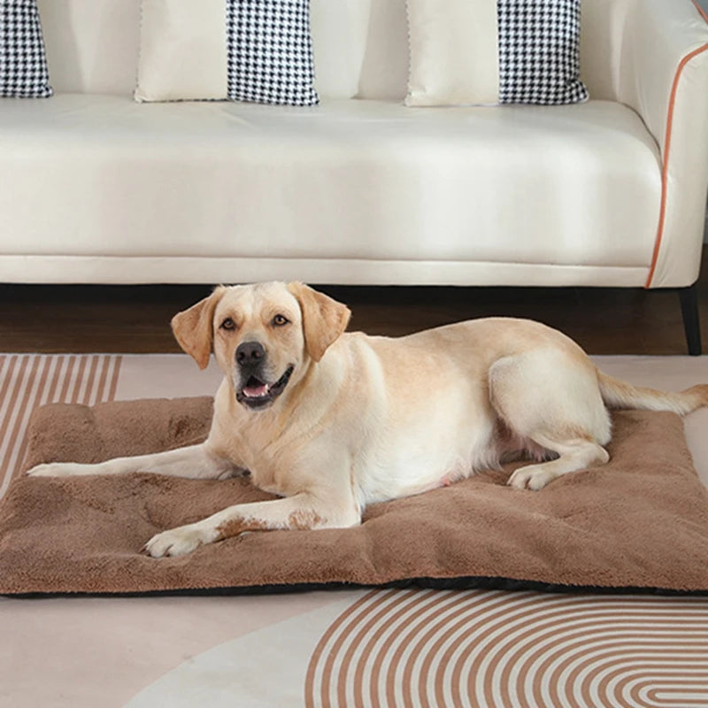 Short Plush Pet Heated Sleeping Mat