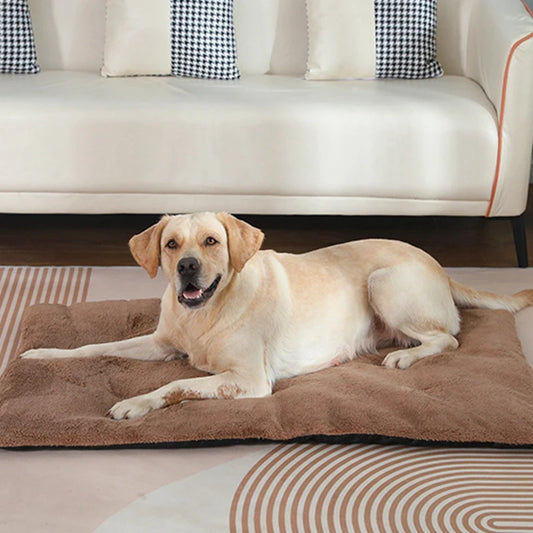 Short Plush Pet Heated Sleeping Mat