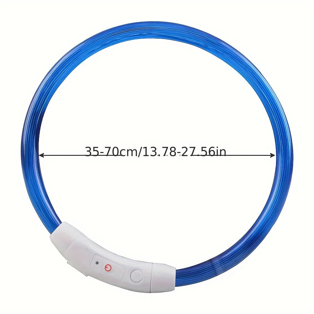 New LED Dog Collar USB Rechargeable