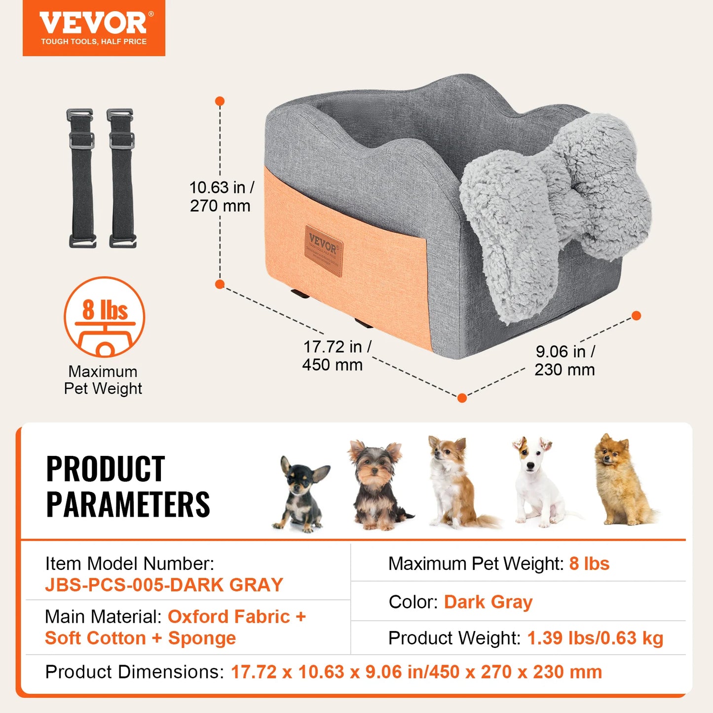 Waterproof Dog Booster Seat Pet Car Seat