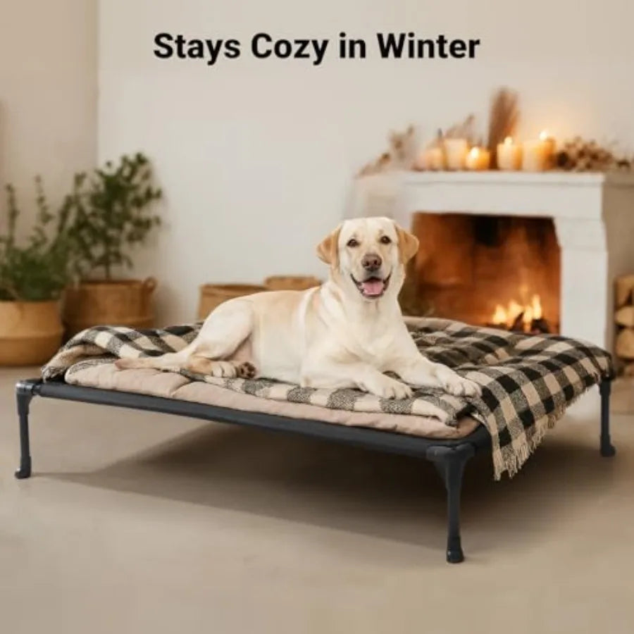 Outdoor Elevated Dog Bed for Large Dogs
