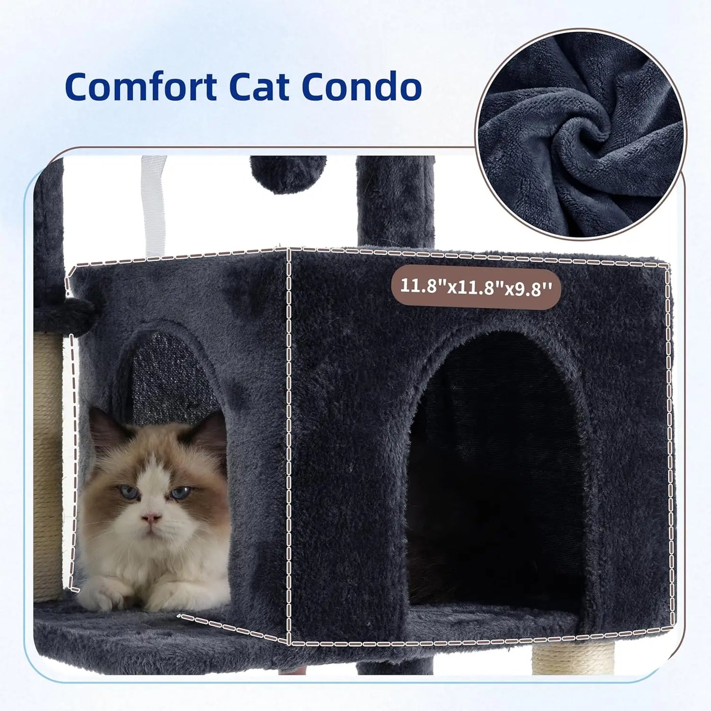 43.3 Inch Cat Tree Tower
