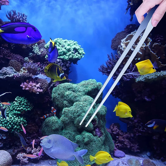 38cm Stainless Steel Aquarium Tweezers Pliers Fish