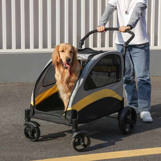 4 Wheel Portable Dog Stroller