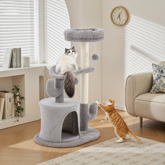33IN Tall Multi-Level Cat Tree Tower