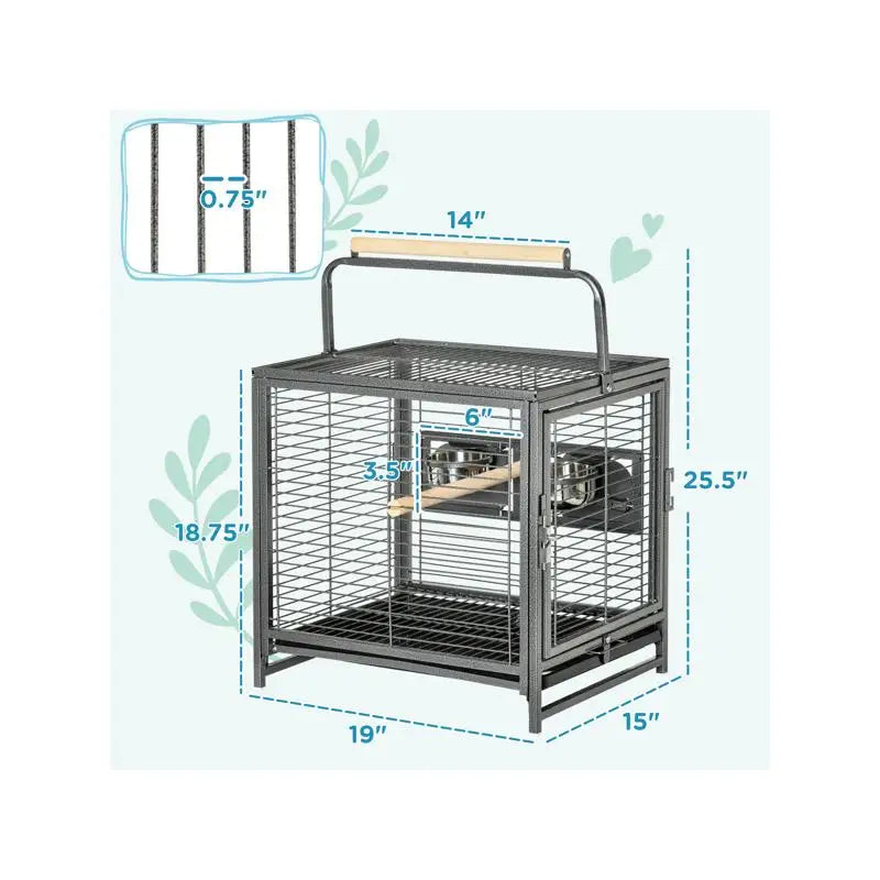 Bird Cage for Parrots & Small Birds