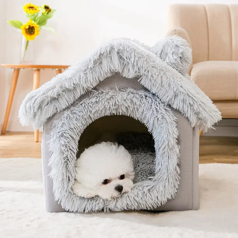 Soft Comfortable Puppy House Removable Dog Bed
