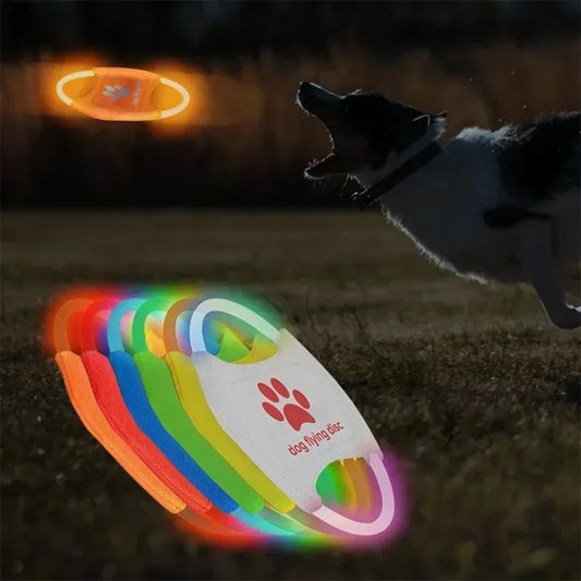 Dog Flying Discs 3 Modes Light Glowing LED