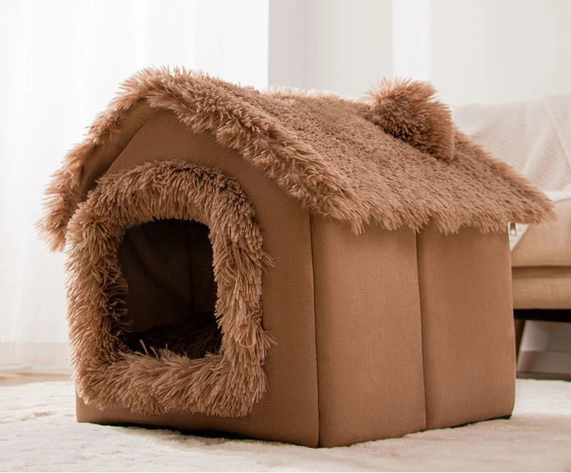 Soft Comfortable Puppy House Removable Dog Bed
