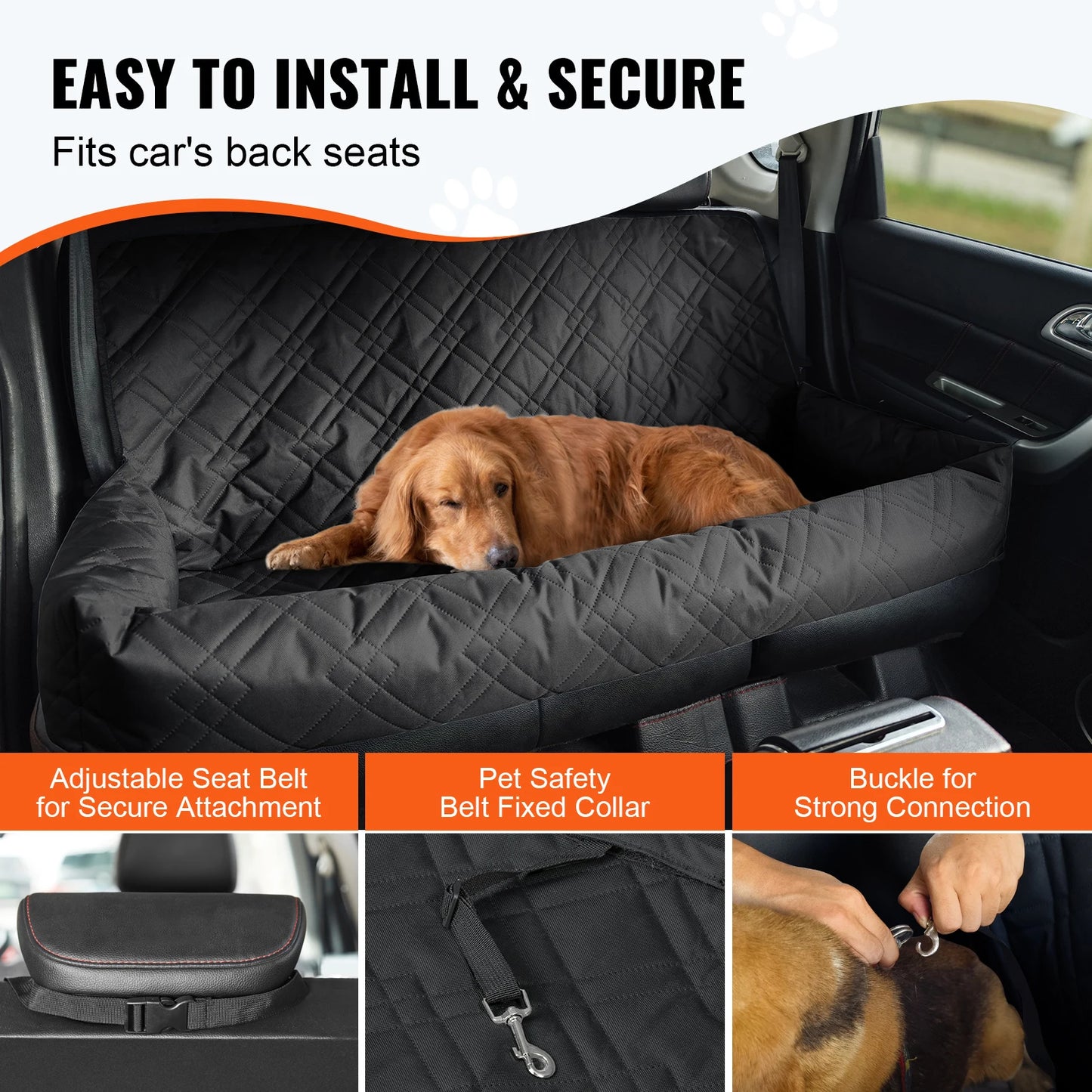 Waterproof Dog Booster Seat Pet Car Seat