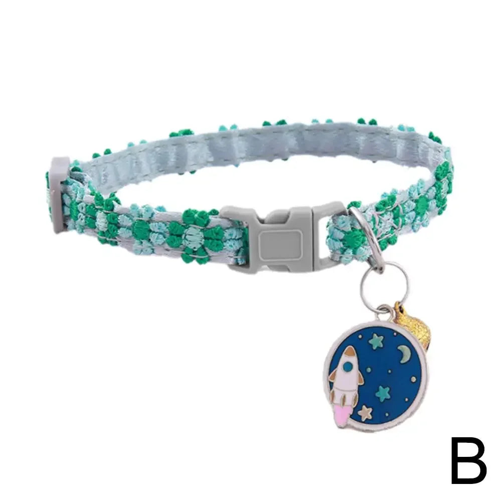 Colorful Lace Flower Cat and Puppy Collar
