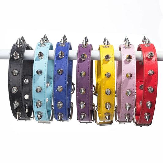 Spiked Studded Leather Dog Collars