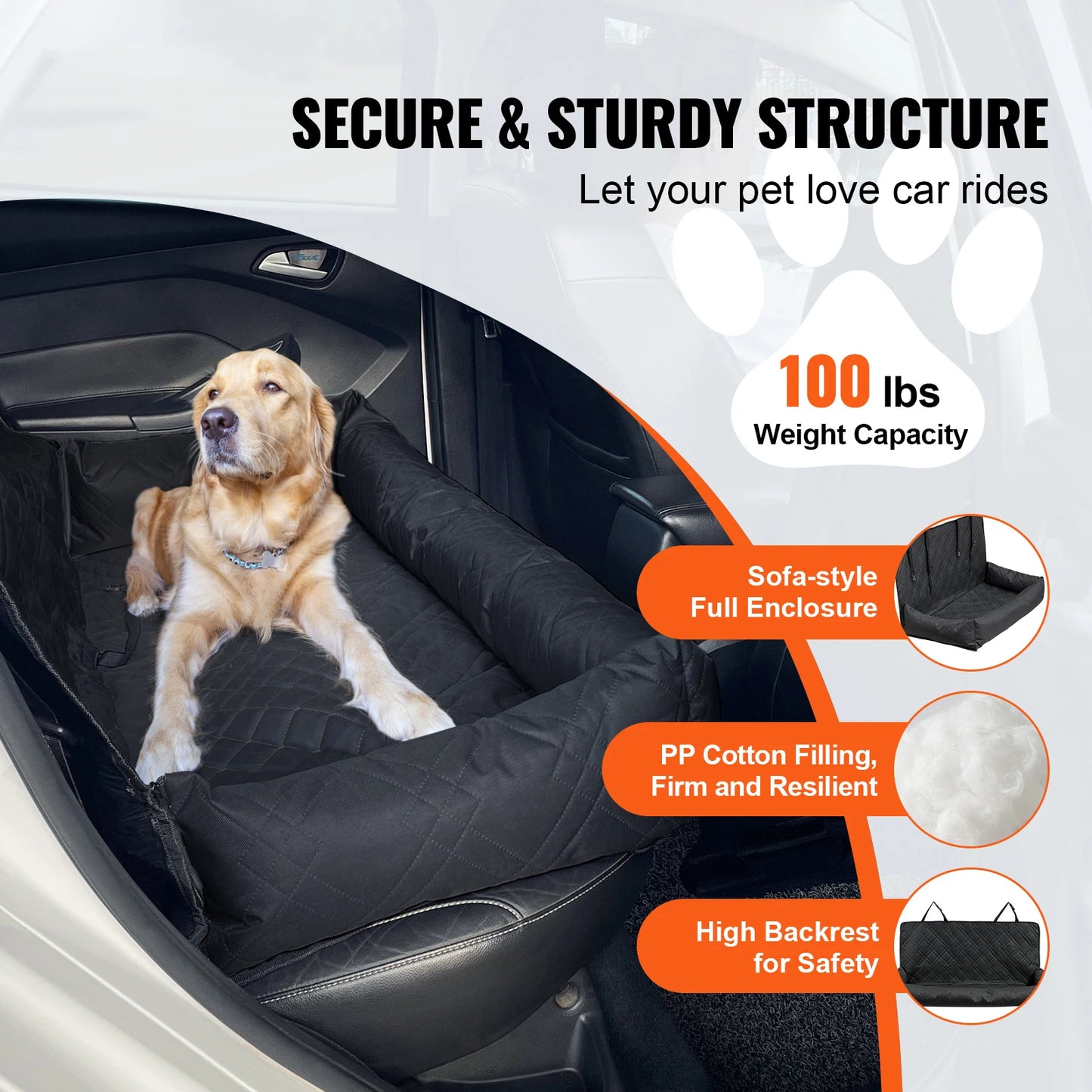 Waterproof Dog Booster Seat Pet Car Seat