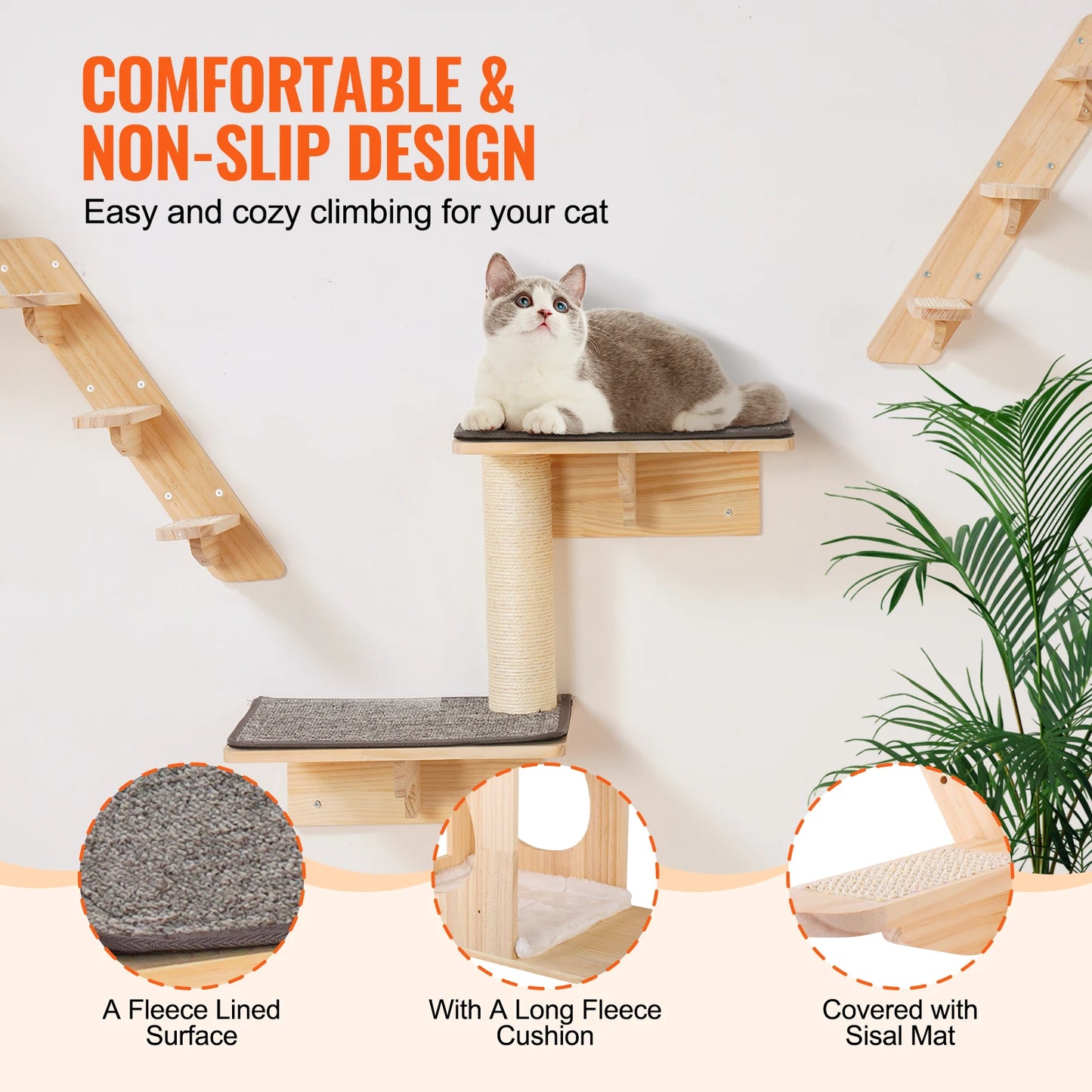 Wall Mounted Cat Wall Shelves and Perches