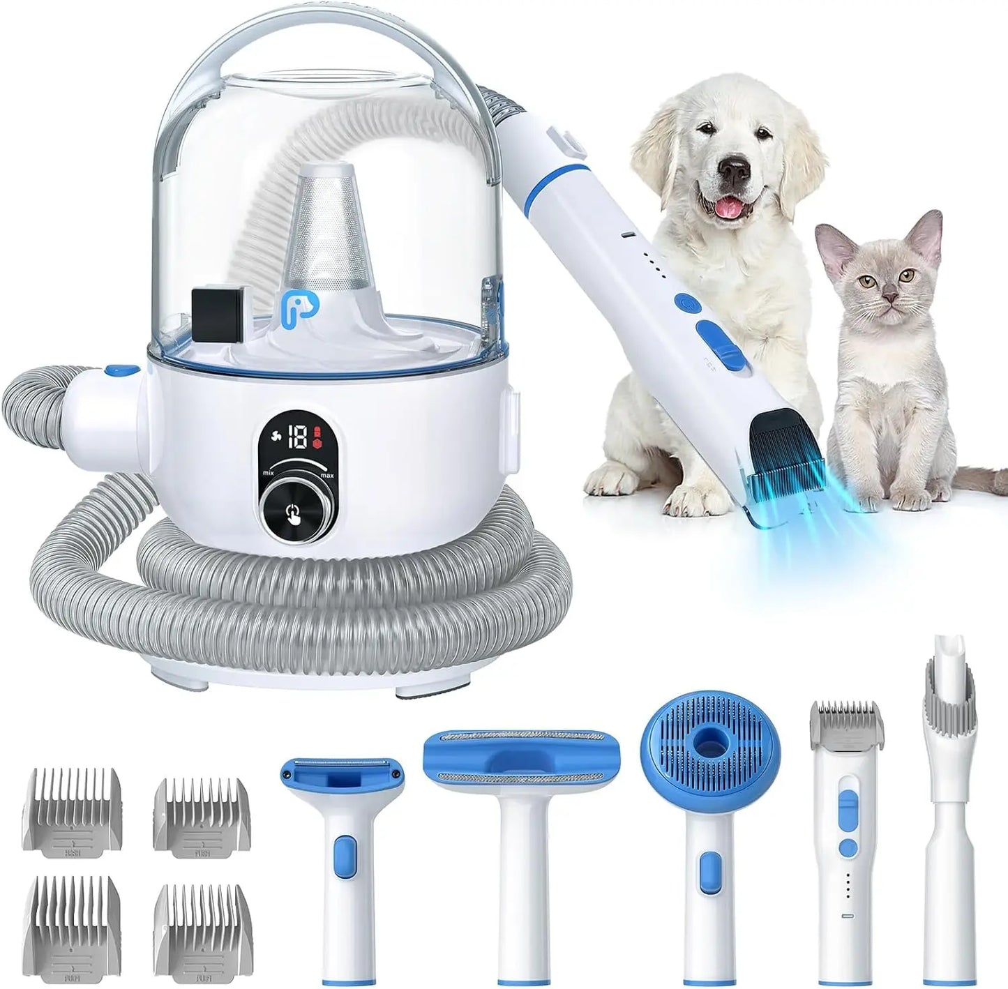Pet Grooming Vacuum Kit 5-in-1Grooming Kit