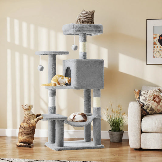 JHK 44In Cat Tree Tall Multi-Cat Climbing Tower